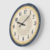 Schöne Vintage-Gesichtswanduhr Große Wanduhr (Winkel)
