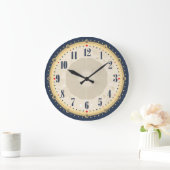 Schöne Vintage-Gesichtswanduhr Große Wanduhr (Zuhause)