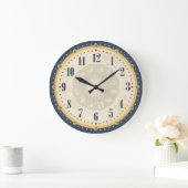 Schöne Vintage-Gesichtswanduhr Große Wanduhr (Zuhause)