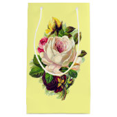 Schöne Vintage Girly Blumenkunst Kleine Geschenktüte (Vorderseite)