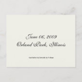 schöne, Vintage Goldklee Ankündigungspostkarte (Rückseite)