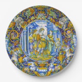 Schöne, Vintage griechische Mythos Aeneas Pappteller (Vorderseite)