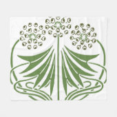 Schöne Vintage Illustration. Fleecedecke (Vorderseite (Horizontal))