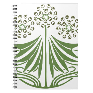 Schöne Vintage Illustration. Notizblock