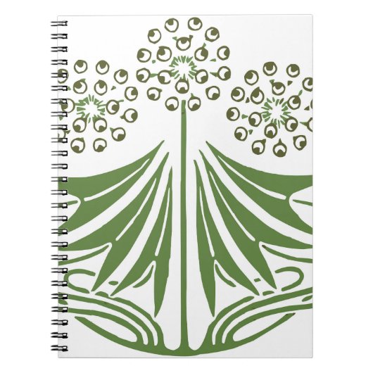 Schöne Vintage Illustration. Notizblock (Vorderseite)