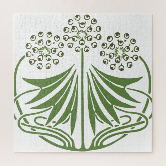 Schöne Vintage Illustration. Puzzle (Vertikal)