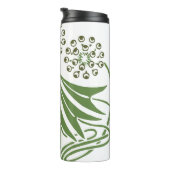 Schöne Vintage Illustration. Thermosbecher (Nach rechts gedreht)