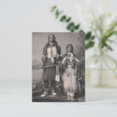 Schöne Vintage Indianerportraits Postkarte (Stehend Vorderseite)