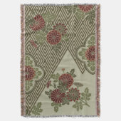 Schöne Vintage japanische Blüte Decke (Vorderseite Vertikal)