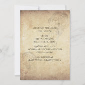 Schöne Vintage Jellyfish Beach Baby Dusche Einladung (Rückseite)