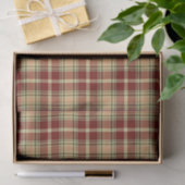 Schöne Vintage Karierte Ferienwohnung Seidenpapier (Geschenk)