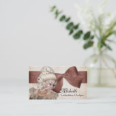 Schöne Vintage Karten Damen-1 Geschäft (Stehend Vorderseite)