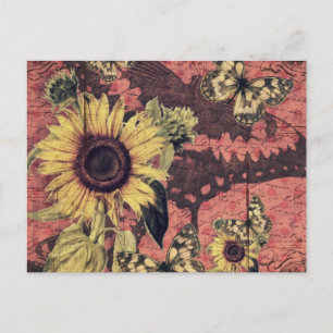 Schöne Vintage-Kunst drucken Postkarte