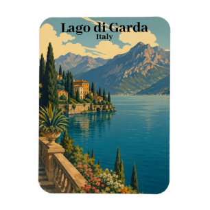 Schöne Vintage Lago di Garda Italien Italienischer Magnet