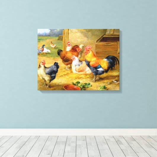 schöne Vintage Leinwand Gemälde 21 (Insitu (Holzboden))