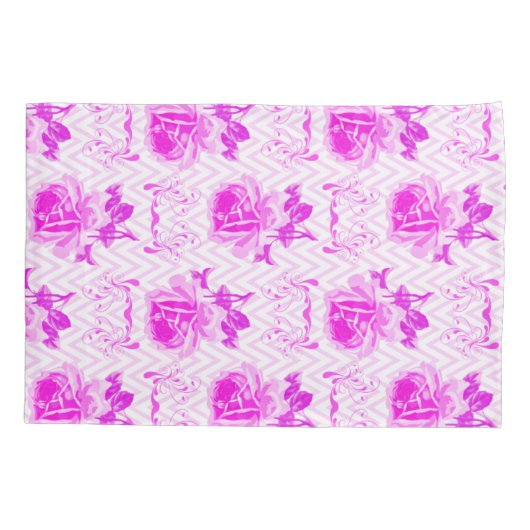 Schöne Vintage Lila Blüte Kissenbezug (Rückseite)