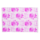 Schöne Vintage Lila Blüte Kissenbezug (Vorderseite)