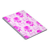 Schöne Vintage Lila Blüte Notizblock (Rechte Seite)