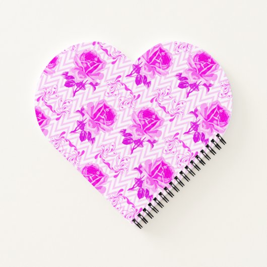 Schöne Vintage Lila Blüte Notizblock (Rückseite)