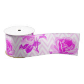 Schöne Vintage Lila Blüte Satinband (Spule)