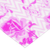 Schöne Vintage Lila Blüte Tischdecke (Schrägansicht)