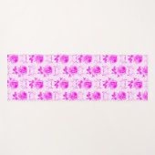 Schöne Vintage Lila Blüte Yogamatte (Vorderseite (Horizontal))