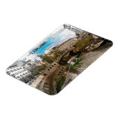 Schöne Vintage Ljubljana Slowenien Panorama Aussic Magnet (Linke Seite)