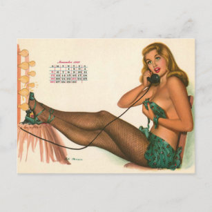 Schöne ! Vintage Mädchenkunst 1950 Button Postkarte