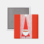 Schöne Vintage Mitte Jahrhundert Mod Santa Magnet (Vorderseite/Rückseite)