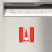 Schöne Vintage Mitte Jahrhundert Mod Santa Magnet (In Situ (Geschirrspüler))