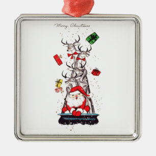 Schöne Vintage Mitte Jahrhundert Ornament Aus Metall
