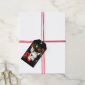 Schöne Vintage Mod Rentier Geschenkanhänger (Mit Garn)