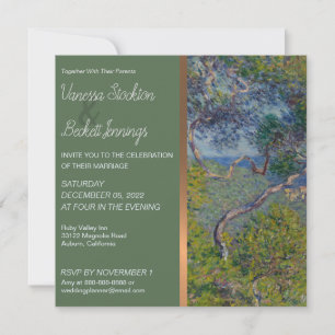 Schöne Vintage Monet Wedding Einladung