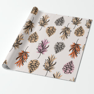 Schöne vintage nahtlose Farbherbst-Elemente der Geschenkpapier