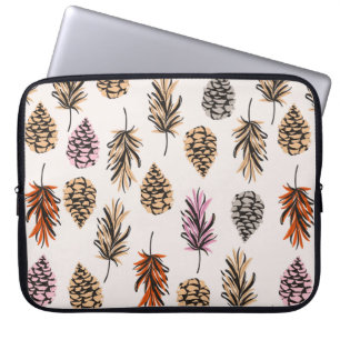Schöne vintage nahtlose Farbherbst-Elemente der Laptopschutzhülle
