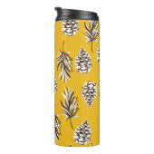 Schöne Vintage Nahtlose Herbstelemente Thermosbecher (Nach rechts gedreht)