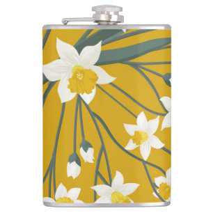 Schöne Vintage: Nahtloses Ornament-Design Flachmann