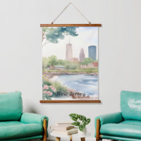 Schöne Vintage New Jersey Wasserfarben Kunst, Dich
