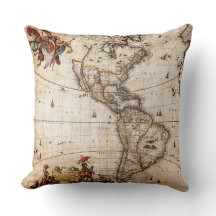 Schöne Vintage Nordamerika Karte