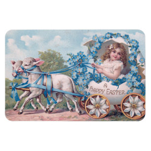 Schöne vintage Ostern Magnet