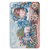 Schöne vintage Ostern Magnet (Vertikal)