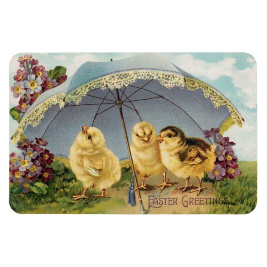 Schöne vintage Ostern Magnet (Horizontal)