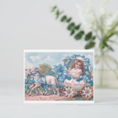 Schöne vintage Ostern Postkarte (Stehend Vorderseite)