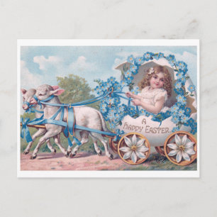 Schöne vintage Ostern Postkarte