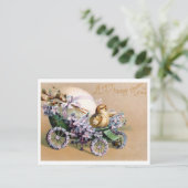 Schöne Vintage Osterpostkarte Postkarte (Stehend Vorderseite)