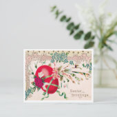 Schöne Vintage Osterpostkarte Postkarte (Stehend Vorderseite)