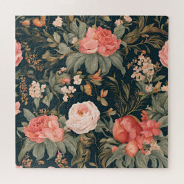 Schöne Vintage Rose Blume Puzzle