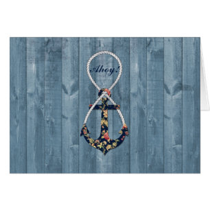 Schöne Vintage Rose Blumenanker Unendlichkeit