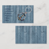 Schöne Vintage Rose Blumenanker Unendlichkeit Visitenkarte (Vorne/Hinten)