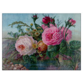 Schöne Vintage Rose drucken Schneidebrett (Vorderseite)